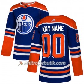 Män Ishockey Edmonton Oilers tröja med eget tryck Alternate Adidas 2018-19 Authentic